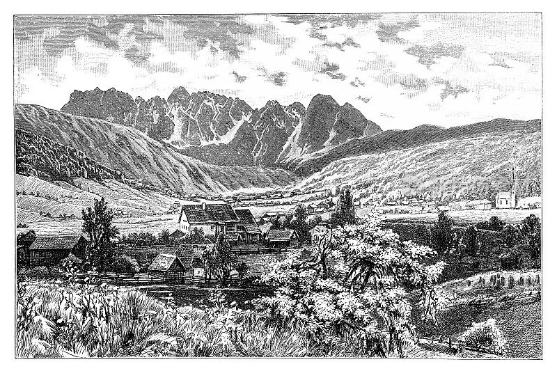 Donnerkogel和Gosau valley